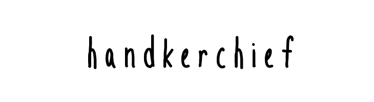 handkerchief  免费字体下载
