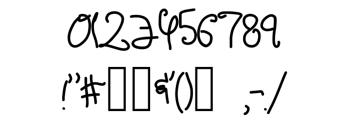 handlebars Font OTHER CHARS