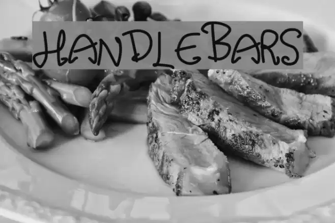 handlebars Font examples