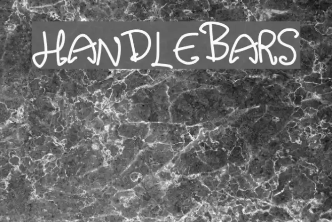 handlebars Font examples