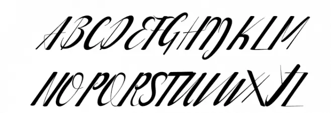 handlove Schriftart Groß