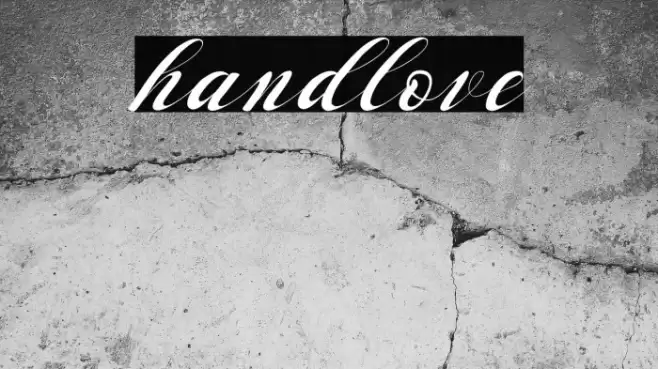 handlove Font examples