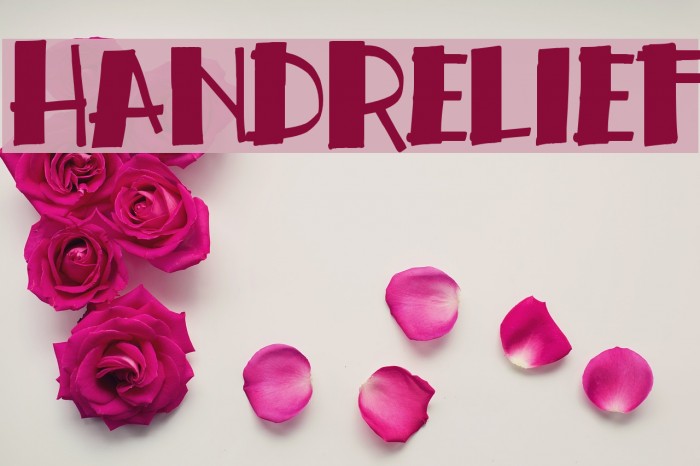 handrelief Font examples
