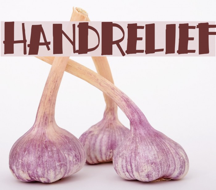 handrelief Font examples