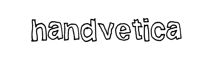handvetica  Frei Schriftart Herunterladen