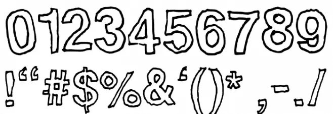 handvetica Font OTHER CHARS