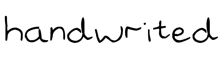 handwrited Font