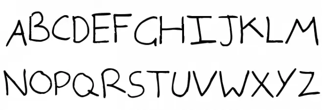 handwrited フォント 大文字