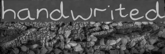 handwrited Font examples