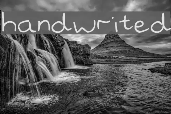 handwrited Font examples