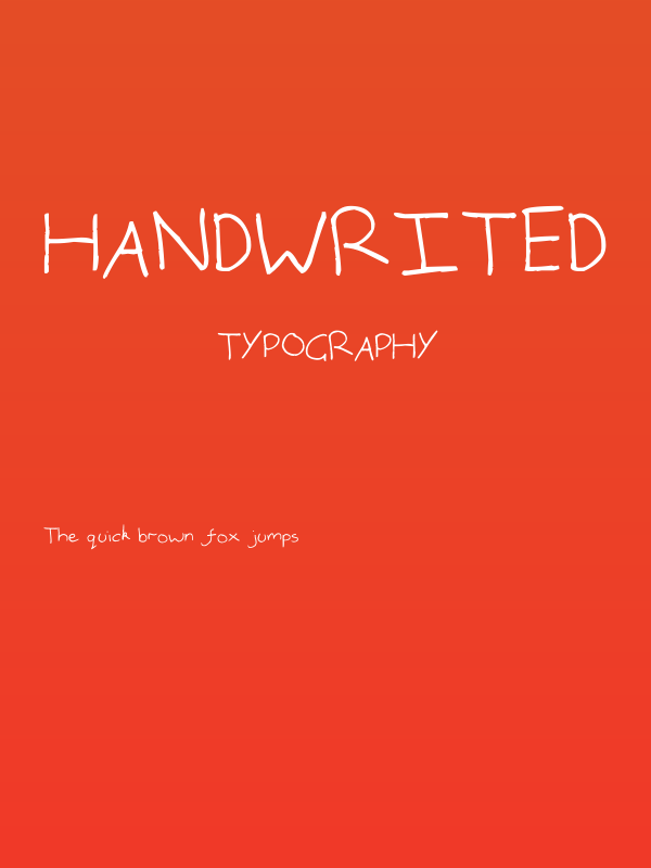 handwrited Poster