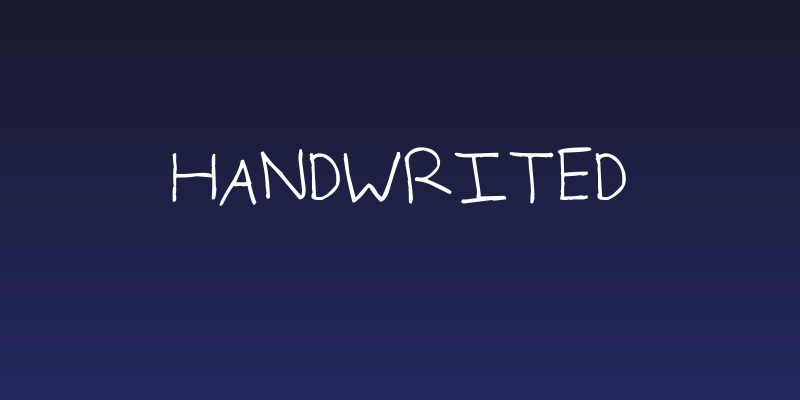 handwrited Social Header