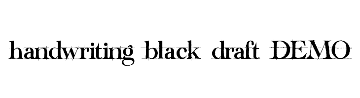 handwriting-black-draft_DEMO  font caratteri gratis