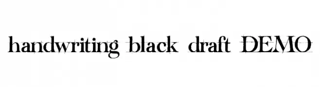 handwriting-black-draft_DEMO  नि: शुल्क फ़ॉन्ट्स डाउनलोड