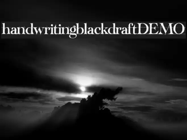 handwriting-black-draft_DEMO Font examples