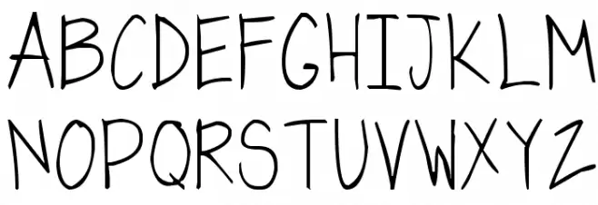 handwriting by lev फ़ॉन्ट अपरकेस