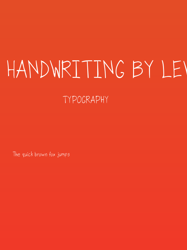 handwriting by lev Poster