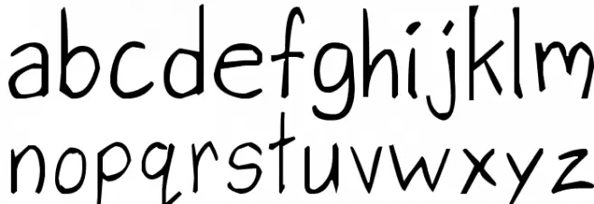 handwriting by lev Schriftart Kleinbuchstaben