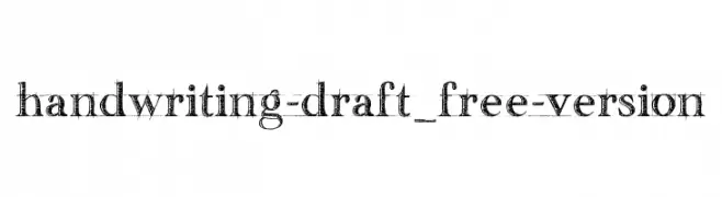 handwriting-draft_free-version  नि: शुल्क फ़ॉन्ट्स डाउनलोड