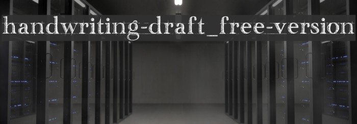 handwriting-draft_free-version Font examples