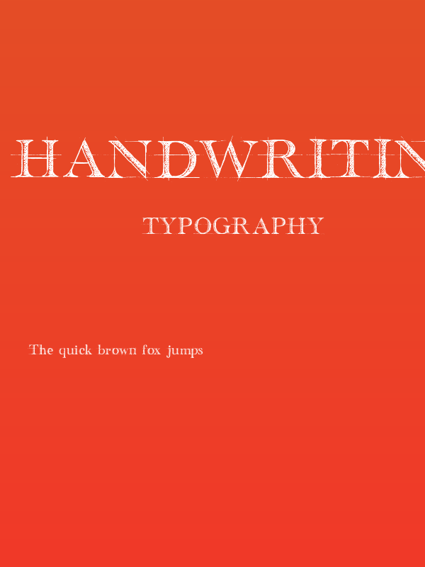 handwriting-draft_free-version Poster