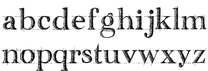 handwriting-draft_free-version Font LOWERCASE