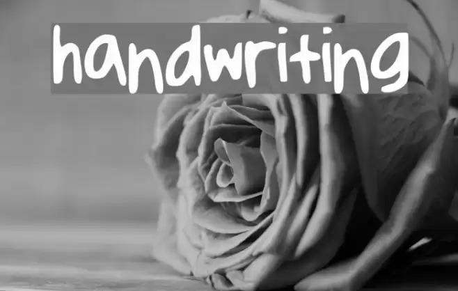 handwriting_ Font examples