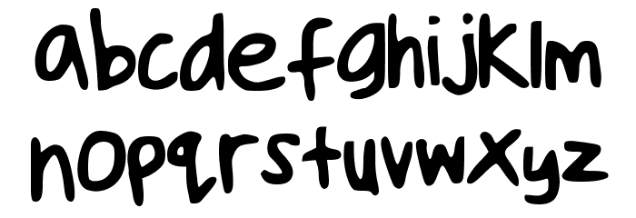 handwriting_ Font LOWERCASE