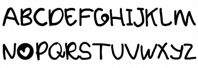 handy font 1 by OUBYC Fuentes MAYÚSCULAS