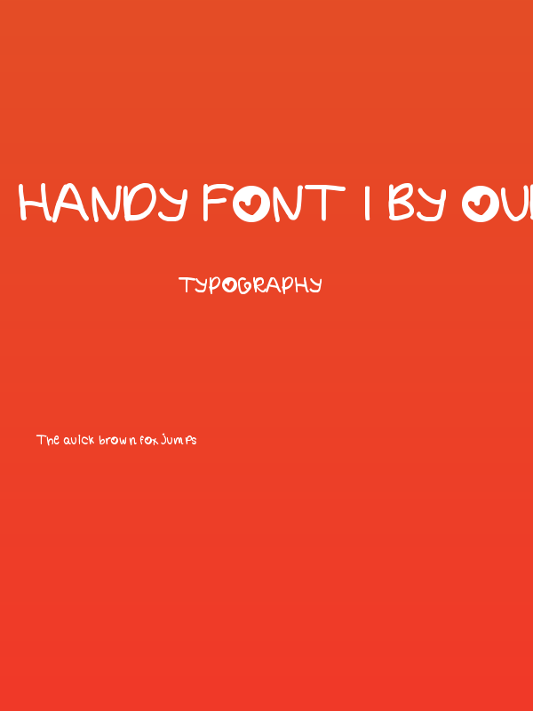 handy font 1 by OUBYC Poster