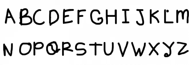 handy font 12 by OUBYC Caratteri MAIUSCOLE