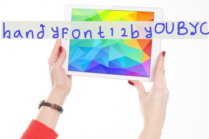 handy font 12 by OUBYC Font examples