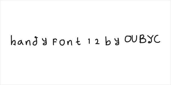 handy font 12 by OUBYC Logo