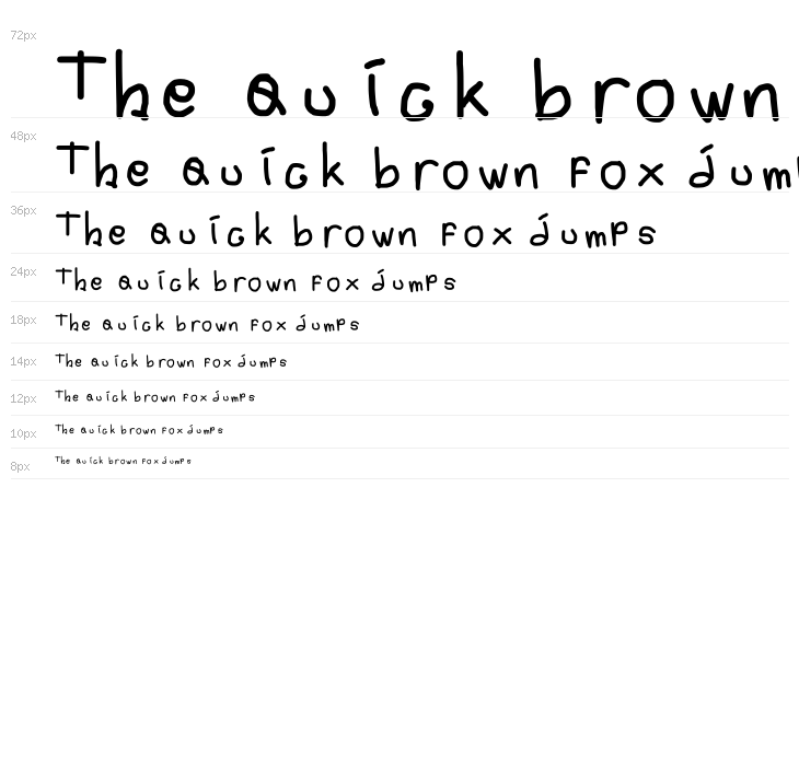 handy font 12 by OUBYC Waterfall