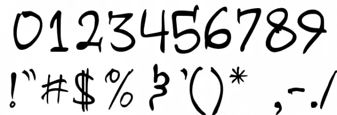 handzpyd-demo Font OTHER CHARS