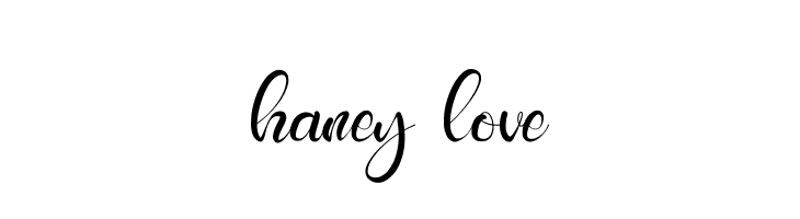 haney love  नि: शुल्क फ़ॉन्ट्स डाउनलोड
