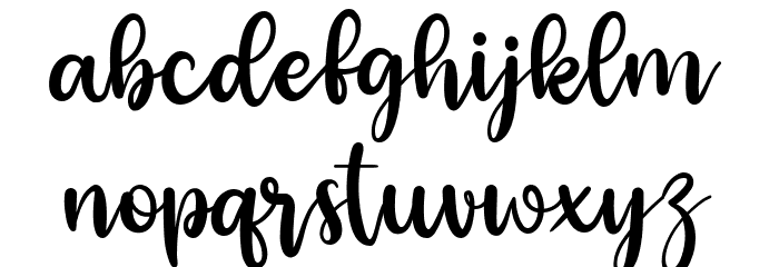 haney lovely Font LOWERCASE