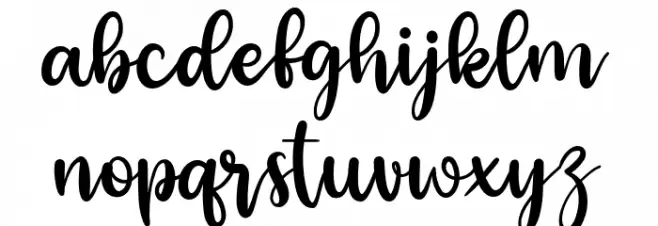 haney lovely Caratteri MINUSCOLO