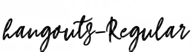 hangouts-Regular  font caratteri gratis