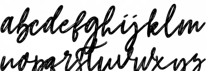 hangouts-Regular Font LOWERCASE