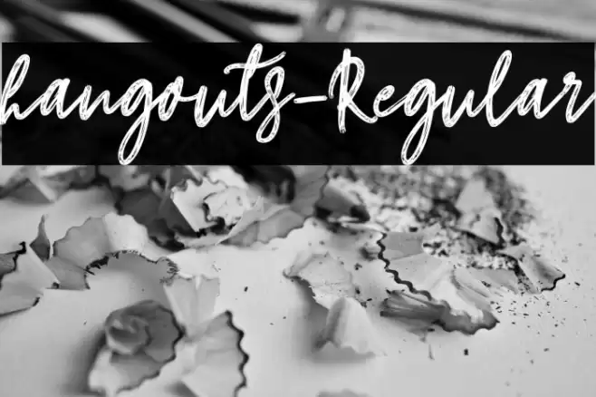 hangouts-Regular Font examples