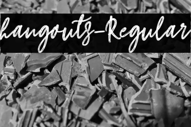 hangouts-Regular Font examples