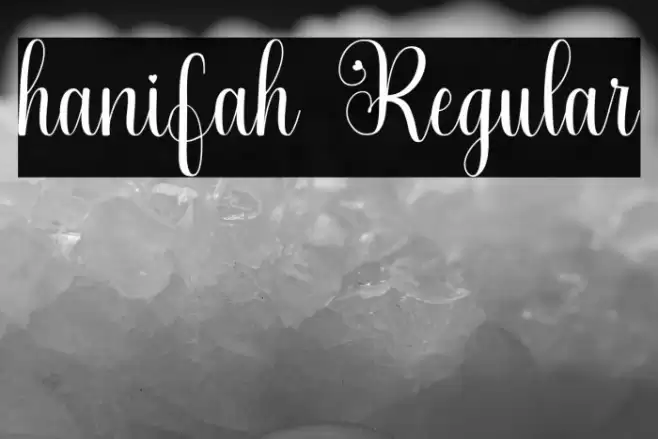 hanifah Regular Font examples