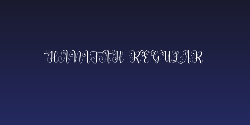 hanifah Regular Social Header