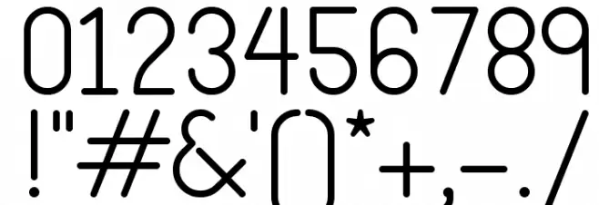 hankenround-Regular Font OTHER CHARS