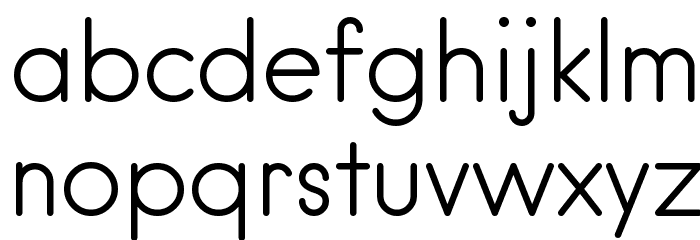 hankenround-Regular Font LOWERCASE