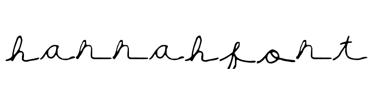 hannahfont  フリーフォントのダウンロード