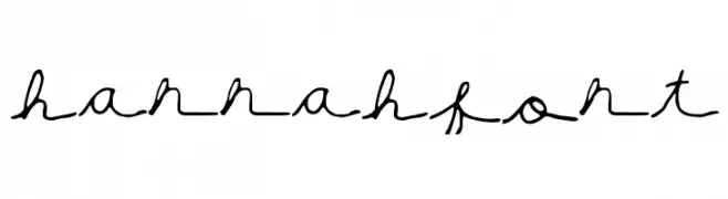 hannahfont  免费字体下载