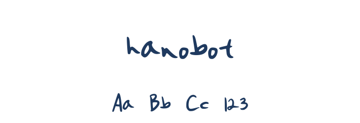 hanobot Font Preview