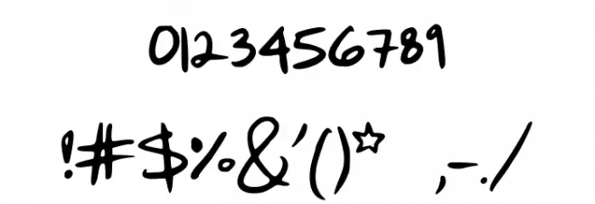 hanobot फ़ॉन्ट अन्य घर का काम